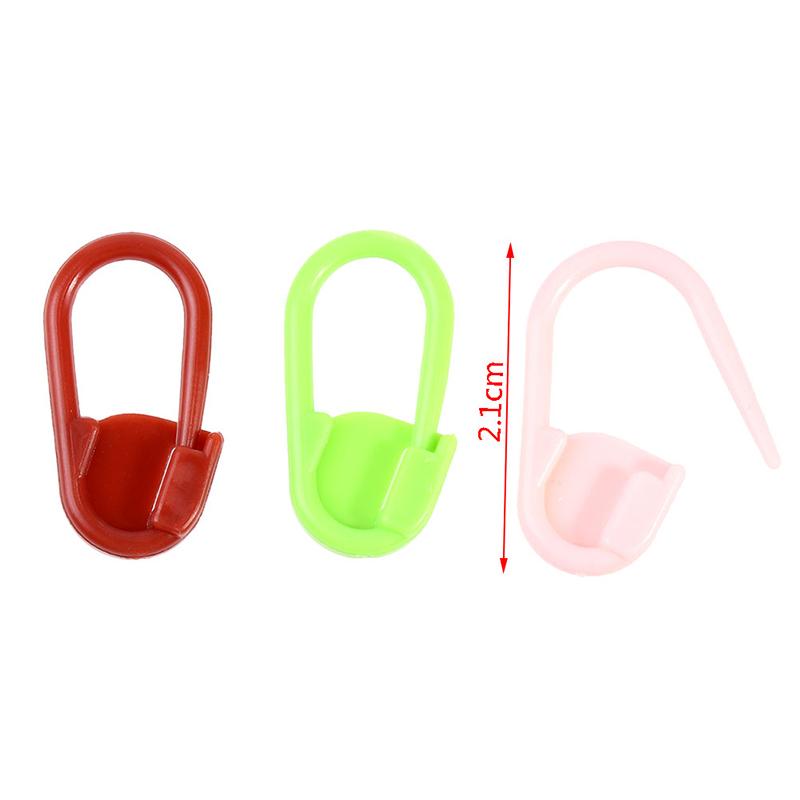 100 шт. маркер смешанного цвета, маленькая булавка, пластиковый вязальный крючок, инструмент для вязания