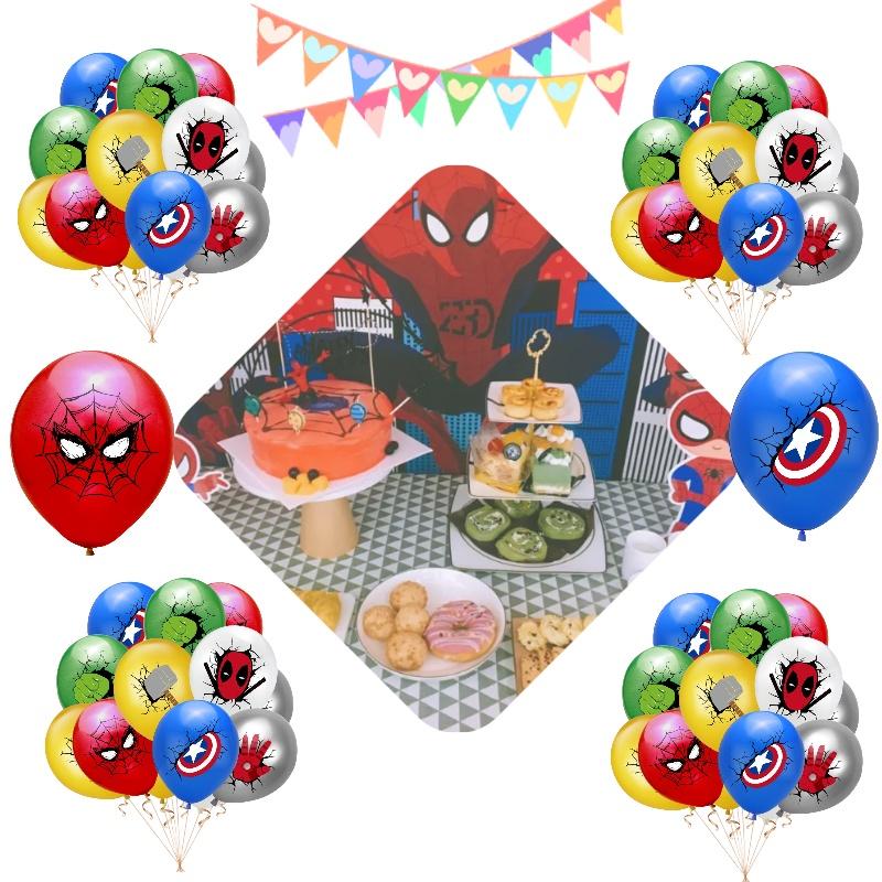 Воздушные шары для вечеринки в стиле супергероев 12 дюймов Капитан Америка Человек-паук Халк Латексные шары