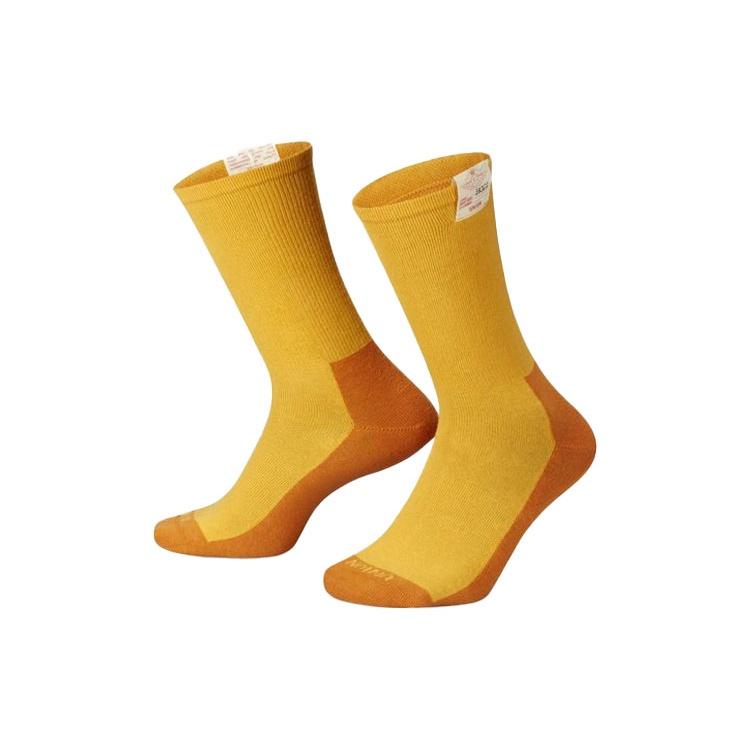 Air Jordan x Union Crossover Logo Solid Color Sports Socks Unisex One Pair Yellow DA2563-710