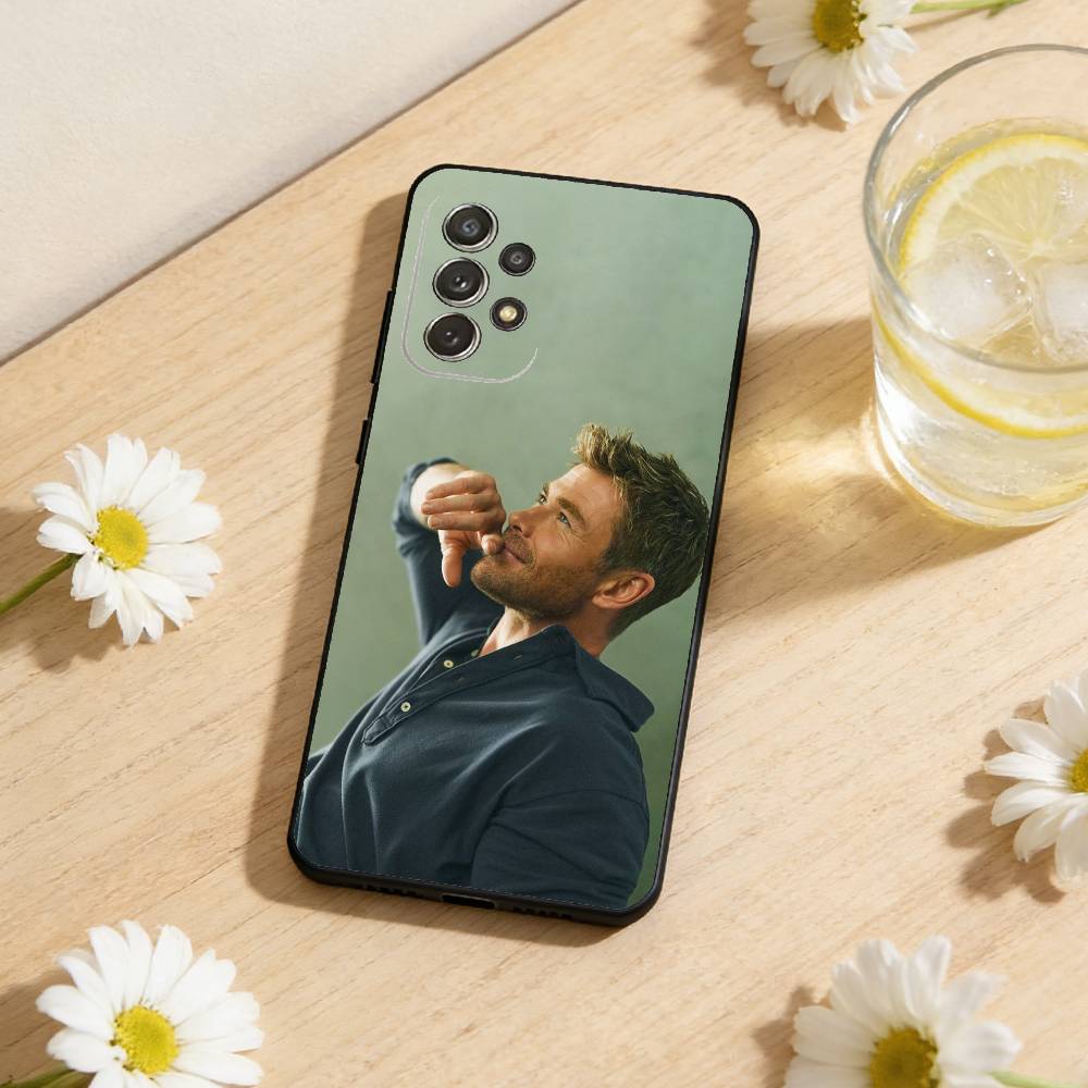 Чехол для телефона в стиле К-Крис Х-Хемсворт Для Samsung S25, S24, S21, S22, S23, S30, Ultra, S20, Plus, Мягкий силиконовый Черный чехол