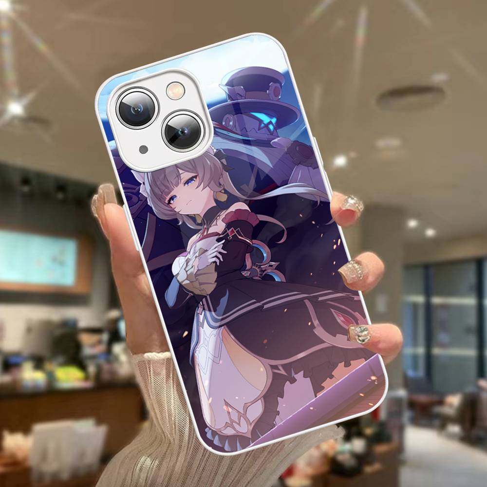 Game Genshin Impact Sandrone Tempered Glass For iphone 14 13 12 11 Pro Mini XS MAX 14Plus X XS XR Fundas
