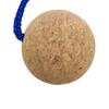 2Pcs Floating Keyrings Decorative Multifunction Special Wooden Cork Ball Key Rings Decor for Household