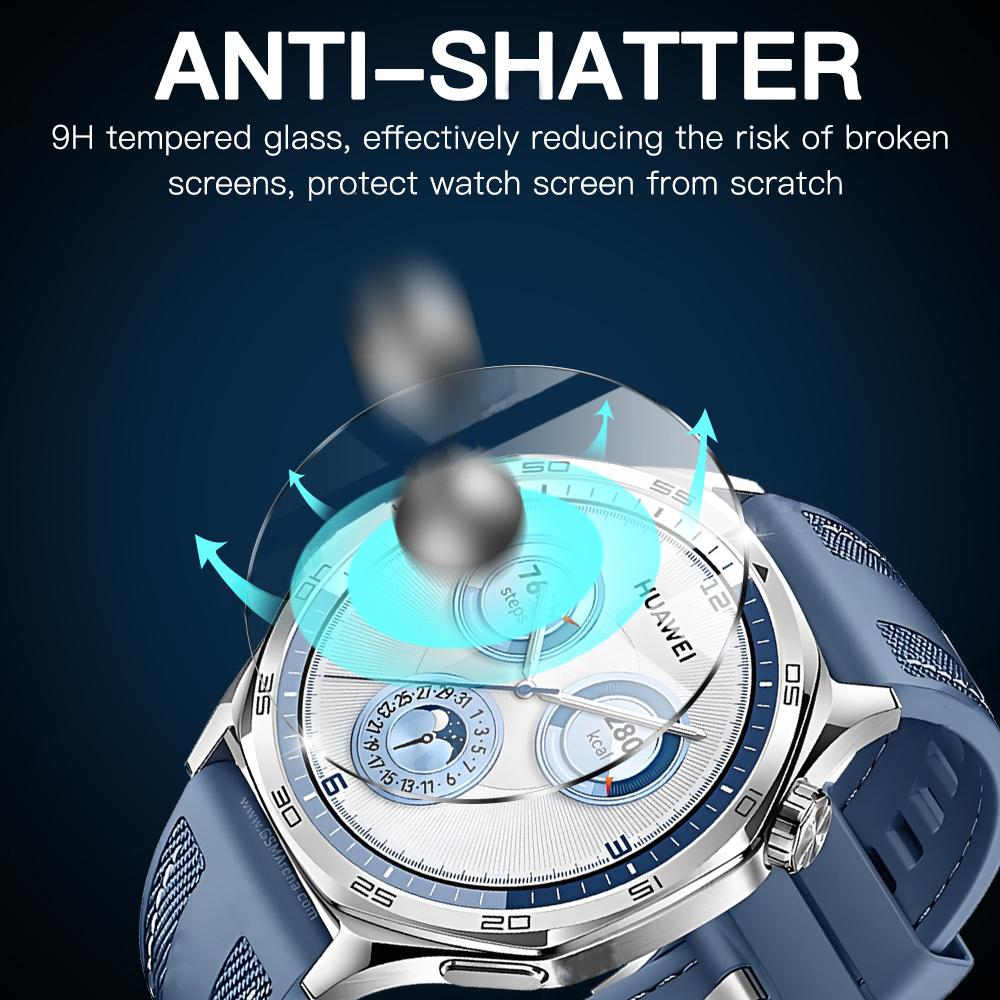 5 шт. Защитная пленка на весь экран для Huawei Watch GT 5 / GT5 Pro 46 мм 42 мм 41 мм Закаленное стекло Антицарапающая Защитная пленка Аксессуары