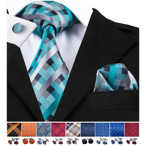 Hi-Tie Мужской шелковый галстук в клетку с бриллиантами, атласные однотонные фиолетовые свадебные комплекты для выпускного вечера