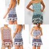 Elegant Women Summer Sleeveless Spaghetti Strap Evening Cocktail Beach Mini Dress