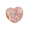 Серия Rose Gold Firefly, Подвеска-ключ, Бусина-компонент, Компонент-бусина, Идеально подходит для оригинального браслета European Authentic, Высококачественные ювелирные изделия