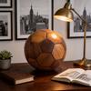 Teak Wood Soccer Decor With Traditional Joinery For Childrens Room And Gift