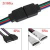 2/10 Pcs Hot LED Strip Light For 3528 5050 Adapter 4 pin 5 Pin Wire  Male Female Connector