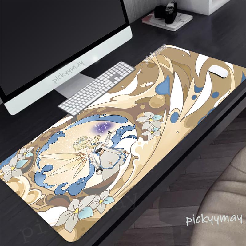 Large Mousepad Gamer Mousepads Keyboard Mat Anime Desk Rug Genshin Impact Pc HD Desk Mats Company Mouse Pad For Gift