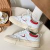 Корейские кеды мужские и женские ins тренд 2025 новые весна и осень гонконгский стиль ретро шик парные повседневные спортивные белые кеды