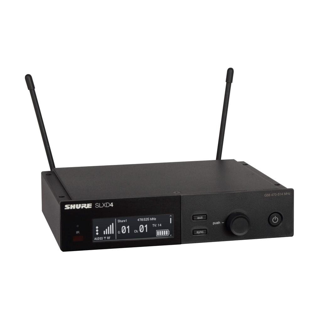 Shure Series SLXD4 Single Receiver for Wireless System SLX-D []