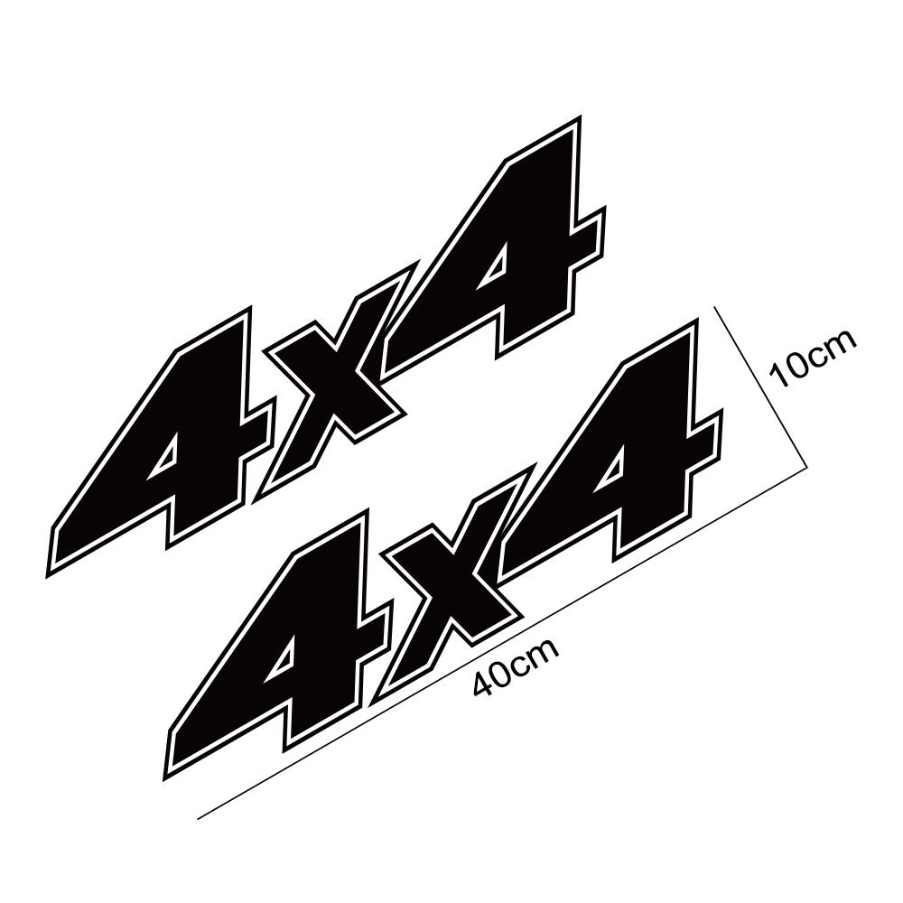 DGWE8 2PCS Car Stickers For Ford Ranger Raptor Isuzu Dmax Nissan NAVARA Toyota Hilux VW Amarok Pickup 4x4 Auto Accessories Vinyl Decal
