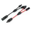 2Y Branch Parallel Connection 30A 1000V Electrical Solar Connector Photovoltaic 2pcs Solar Panel Cable Wire Connect