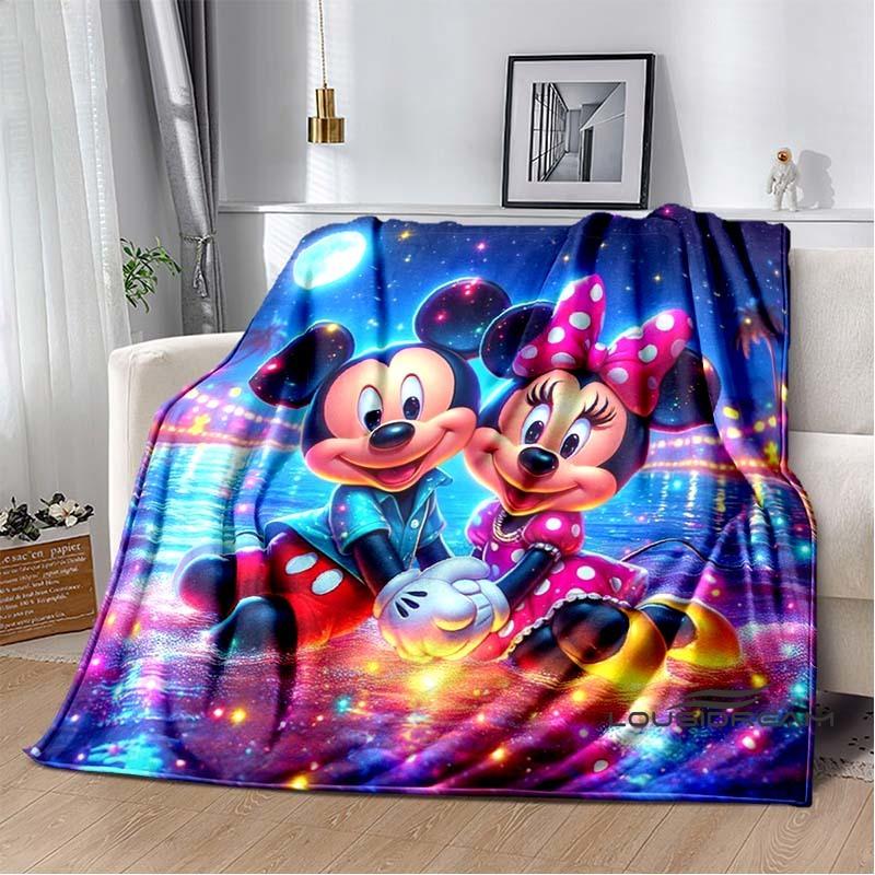 The Mickey Mouse cartoon blanket is fluffy and soft suitable for children and adults and perfect for home travel camping an