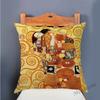 Gold Luxury Decorative Oil Painting Home Decorative Pillow Case Cover Gustav Klimt Gallery Collection Sofa Chair Cushion Cover