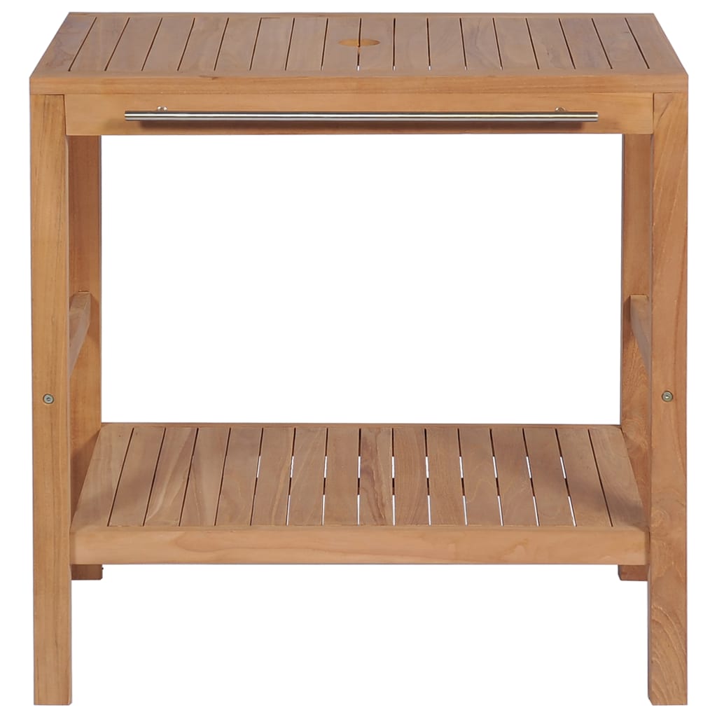 Vidaxl Szafka Łazienkowa Pod Umywalkę, Lite Drewno Tekowe, 74X45X75 Cm