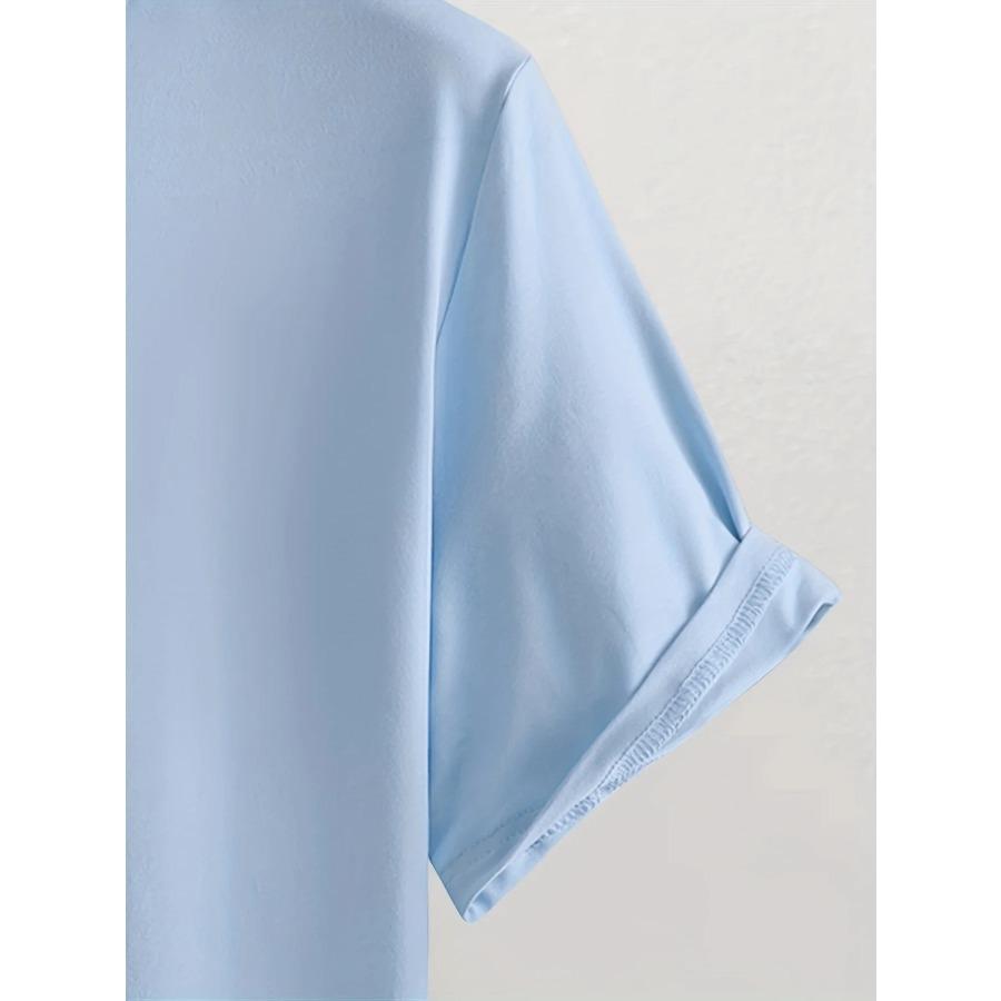 Мужская летняя повседневная футболка свободного размера из 100% хлопка с принтом в виде горного компаса и круглым вырезом с коротким рукавом