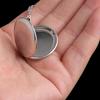 Stainless Steel Photo Locket Necklace 3 Colors Open Round Pendant Necklaces