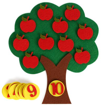 Яблоня Развивающая игрушка Нетканые детские головоломки Ручная работа Математические игрушки своими руками