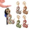 Брелок-подвеска с блестящими стразами, инкрустированными китайским зодиаком, змеей, брелок для рюкзака, автомобиля, сумки, подвеска, аксессуары