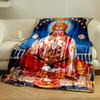 Colorful Spiritual Hanuman IllustrationFlannel blanket for bedroom, living room, sofa, and nap