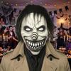 Full Face Spiral Clown Head Cover Spooky Terrifying Cosplay Mask  Haunted House