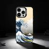 Great Wave Off K-Kanagawa Phone Case For iPhone 17,16,15,14,13,12,11 Plus,Pro Max,XS,Colored silver phone case