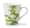 Kutani Ware Iwataya "Japan's Beautiful Four Seasons" Mug, Rape Blossoms (February), AP7-5157