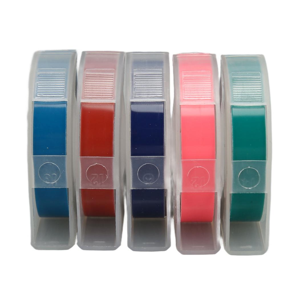 5 шт. 3D-ленты для тиснения этикеток шириной 9 мм и длиной 9,8 футов с термопереносом и автоматической идентификацией этикеток