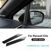 Наклейка из настоящего углеродного волокна для Renault Clio 5 2020-2025 MK5 Декоративная полоса Отделка Салон автомобиля Накладка на стойку A Аксессуары LHD RHD