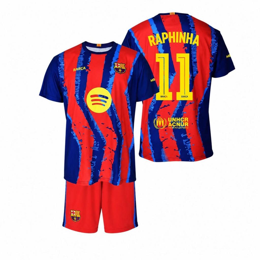FC Barcelona Raphinha komplet koszulka spodenki junior box 2025/26 BC59ER 140 wielokolorowy
