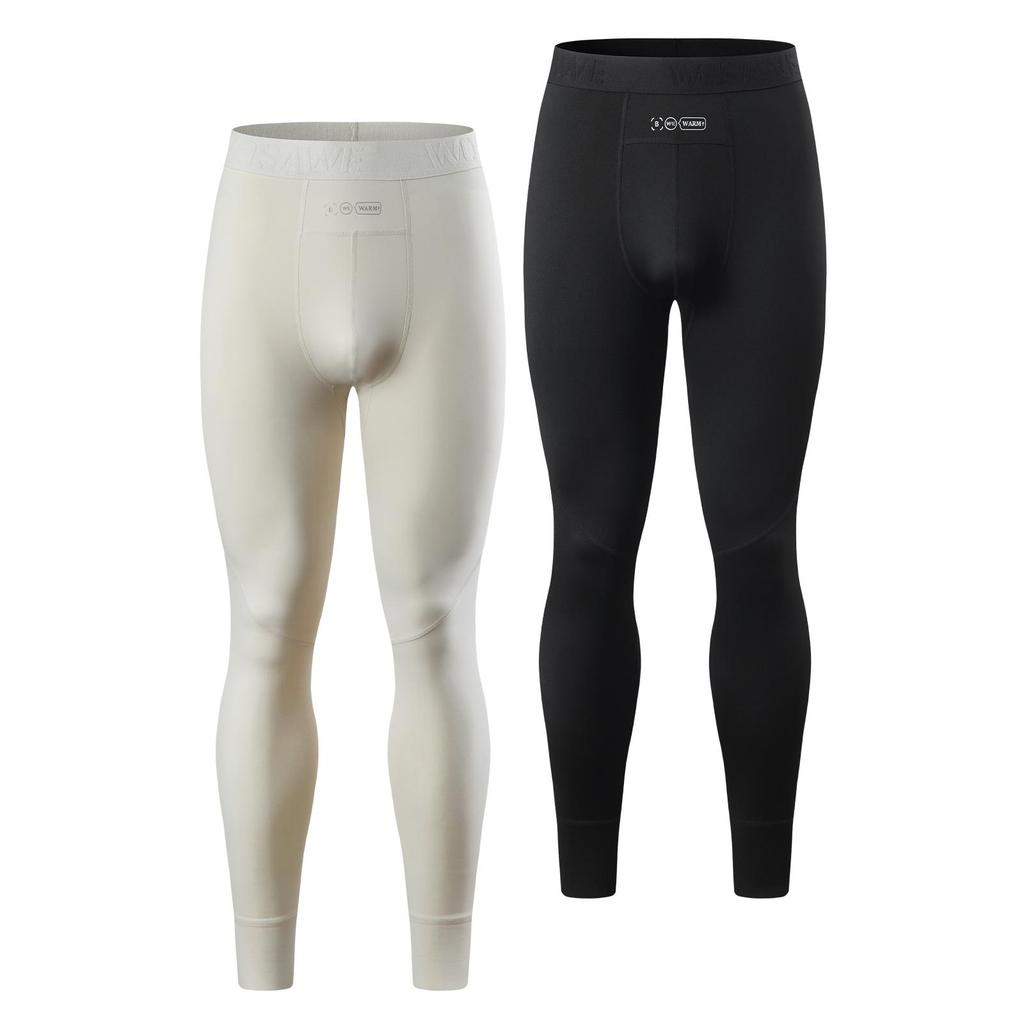 Wosawe Winter Motorcycle Thermal Underwear Sets Men Quick Dry Stretch Base Layers Compression Shirts and Pants Fitness Shapewear