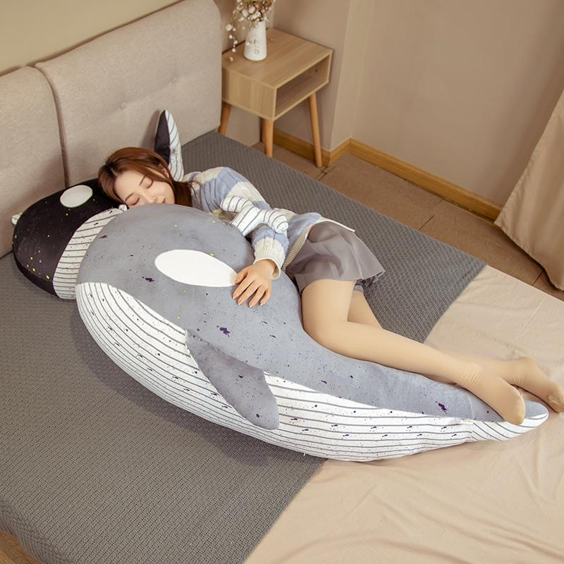 Хорошая имитация кавайного кита плюшевая игрушка синие морские животные плюшевая кукла Orcinus Orca Fish акула мультфильм мягкая подушка для сна детский подарок