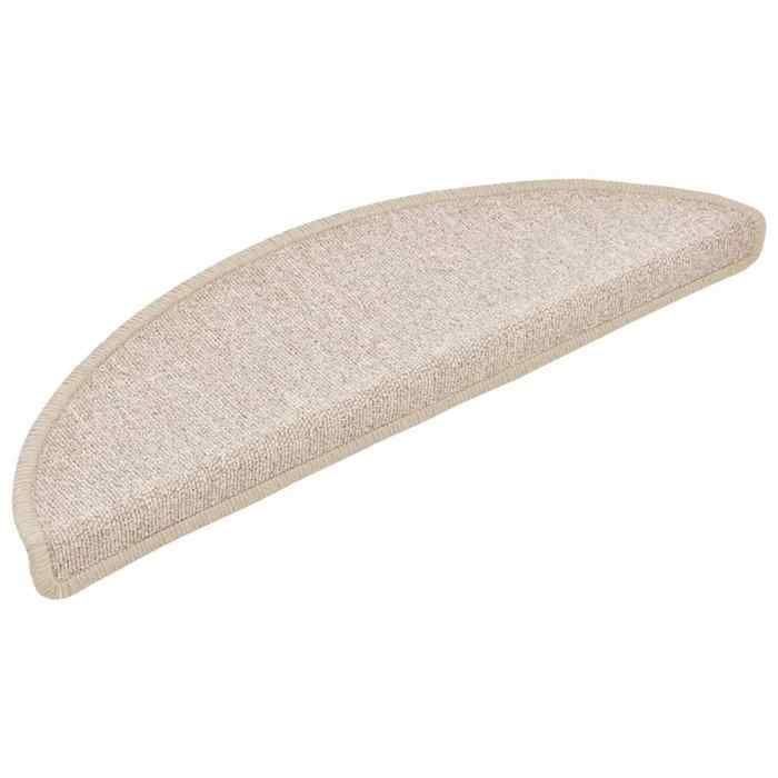 VidaXL Stair Treads 30 Pieces 56 X 17 X 3 Cm Taupe Semicircular 3365739