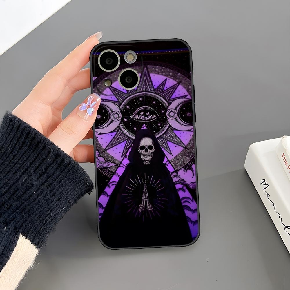 Крутой Готический Скульптурный Чехол-Телефон Девушка Для Iphone 16 Plus 15 14 Pro Max 13 Mini 11 12 Xr X Xs 6 7 8 SE Plus Задняя Крышка