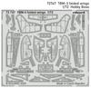 Eduard 1/72 TBM-3 Folding Wing Etching Parts (for Hobby Boss) Plastic Model Kit Parts EDU72747 (Airplane)