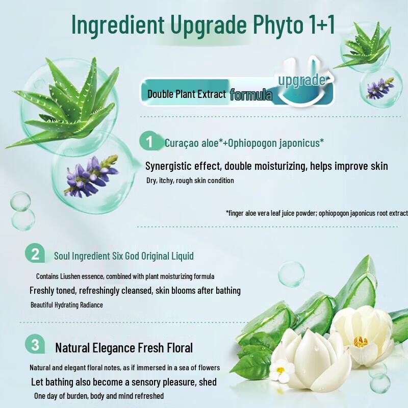 Liùshén Refreshing & Moisturizing Body Wash