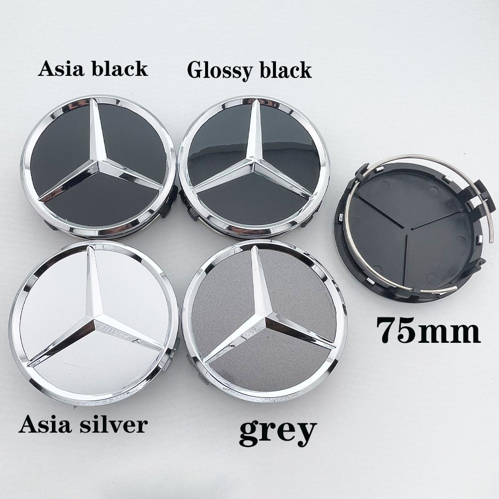Car Sticker 1Pc 75mm Car Wheel Center Caps For Mercedes Benz W203 W204 W205 W212 W213 W222 W223 X253 W176 W177  C118 W166 W167 A