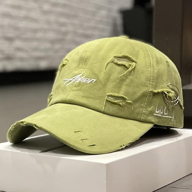 Винтажная бейсболка с мягким верхом и потертостями для женщин, модная повседневная шляпа в уличном стиле на весну/лето