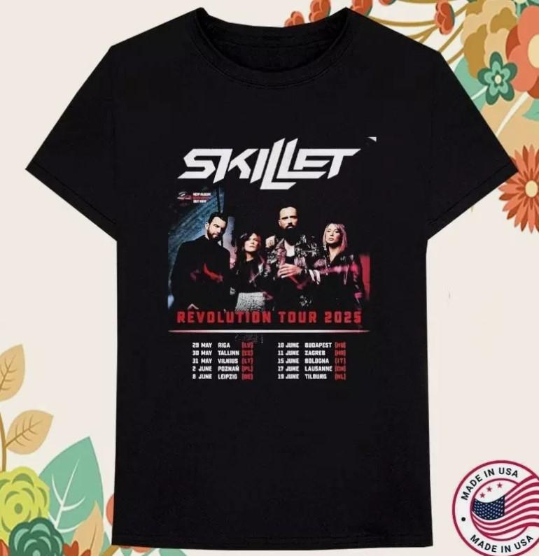 Футболка Skillet Revolution Tour 2025 Унисекс Футболка
