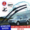 Для Subaru FORESTER MK3 2007-2012 автомобильный стеклоочиститель U-образный мягкий резиновый бескаркасный без кронштейна автомобильные дворники 24"+18"