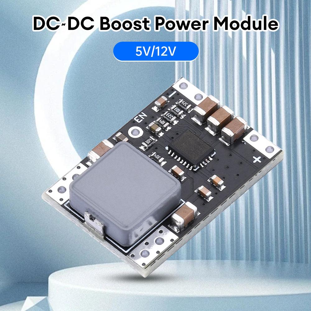 DC-DC Повышающий Модуль Питания DC 3-4.2V на 5V 4A DC 3-11V на 12V 3A Высокомощный Повышающий DC-DC Модуль Преобразования для Литиевых Батарей