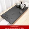 Buddha Design Black Gold Stone Tea Tray Set