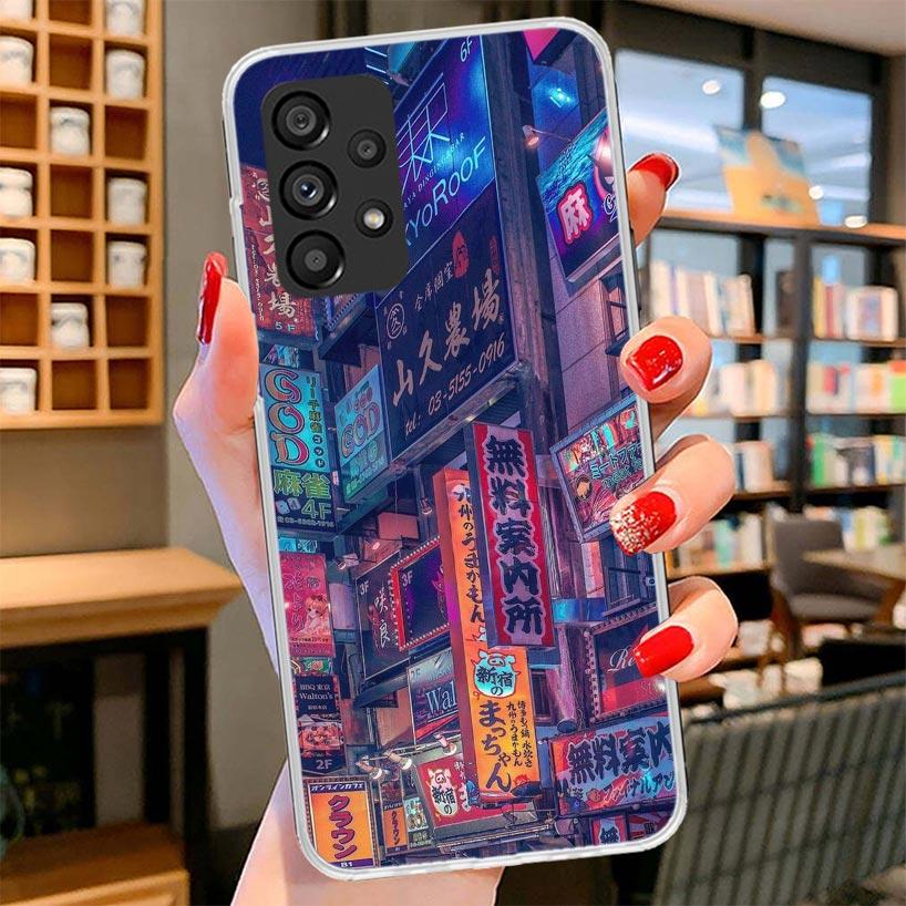 Anime Aesthetic Scenery Phone Case For Samsung Galaxy A17 A37 A57 A16 A26 A36 A56 A15 A25 A35 A55 A14 A24 A34 A54 A13 A23 A33 A5