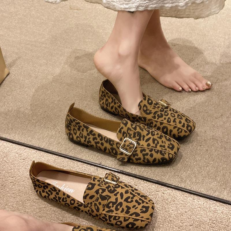 Женские туфли на плоской подошве, новые сексуальные элегантные повседневные мокасины с леопардовым принтом, износостойкие кроссовки, женская модная обувь на плоской подошве для ходьбы для женщин