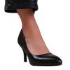 Womens/Ladies Paola PU Pointed Mid High Heel Court Shoes