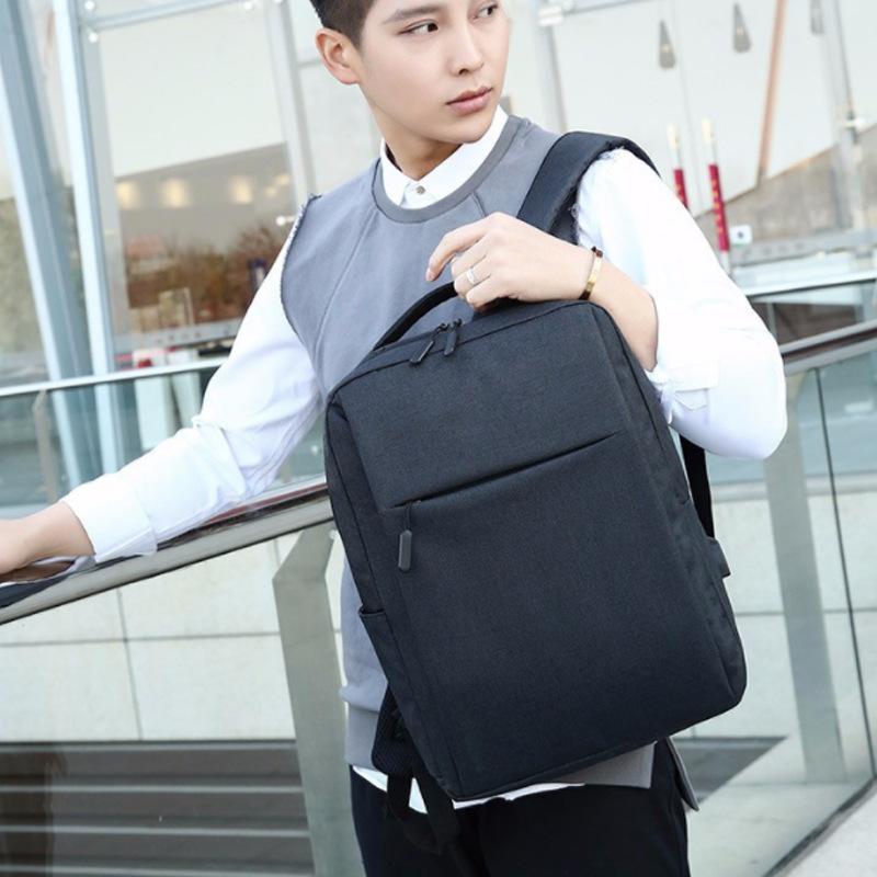 Новый деловой рюкзак USB компьютерная сумка через плечо легкая ткань Оксфорд большой емкости школьный портфель