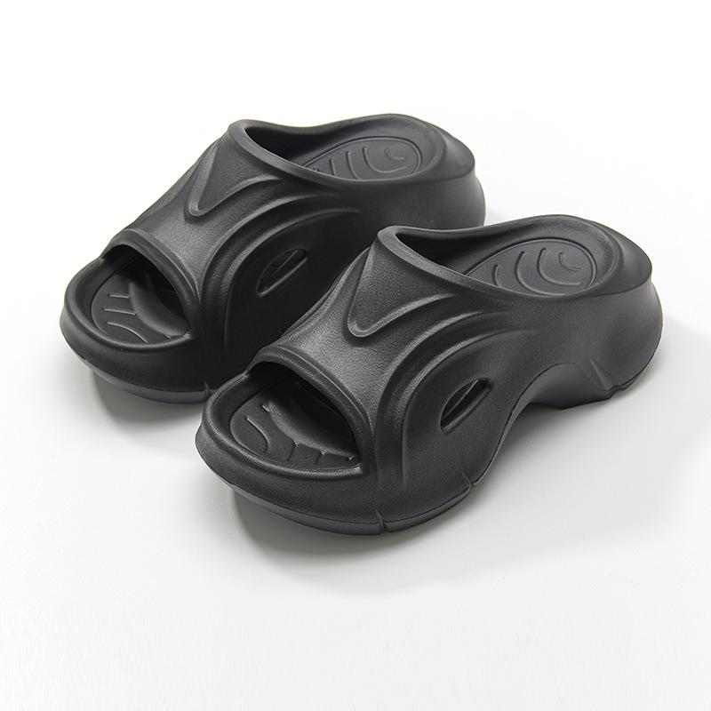 Сандалии-слайды с нескользящей подошвой и увеличением высоты на 7 см для женщин, летние, для улицы, новые, из ЭВА, с амортизацией, пляжные, повседневные, на толстой подошве