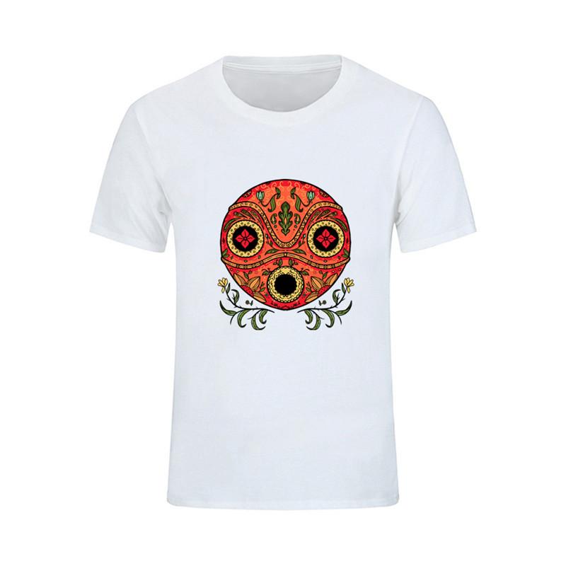 Designer Men T Shirt Funny Dia De Los Mononoke 3D Printed Male Top Tees