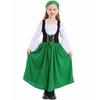 Girl's  Vintage Dress Solid Color Patchwork Cosplay Dresses
